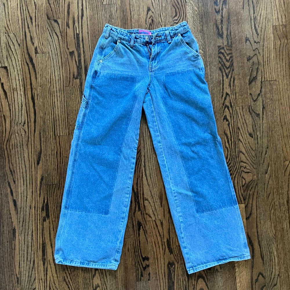 Edikted Low Rise Wide Leg Carpenter Jeans Size XS